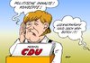 Cartoon: Merkel-CDU (small) by Erl tagged bundeskanzlerin,angela,merkel,cdu,leerverkäufe,inhalte,konzepte,leerverkauf,inhalt,konzept,politik,börse,aktien,kurs,finanzen,wirtschaft,schulden,krise,währung,euro,eu