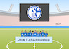 Cartoon: Schalke 04 (small) by Erl tagged politik,sport,fußball,rassismus,schalke,04,präsident,clemens,tönnies,rede,afrika,rassistisch,konsequenz,ämter,pause,drei,monate,halbherzig,karikatur,erl