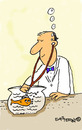 Cartoon: Vet and Fish (small) by EASTERBY tagged goldfish veterinary surgeon