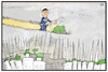 Cartoon: Anti-Doping-Razzia (small) by Kostas Koufogiorgos tagged karikatur,koufogiorgos,illustration,cartoon,doping,razzia,polizei,spritze,sport,betrug,rasen,rasenmaeher