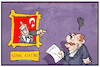 Cartoon: Atatürk vs. Erdogan (small) by Kostas Koufogiorgos tagged karikatur,koufogiorgos,illustration,cartoon,atatürk,kemal,erdogan,historisch,wahl,istanbul,schlappe,auslachen,schadenfreude,tuerkei