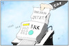 Cartoon: CDU (small) by Kostas Koufogiorgos tagged karikatur,koufogiorgos,illustration,cartoon,cdu,erneuerung,fax,altmodisch