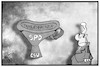 Cartoon: Familiennachzug (small) by Kostas Koufogiorgos tagged karikatur,koufogiorgos,illustration,cartoon,familiennachzug,spd,csu,trichter,flüchtlingspolitik,streit,differenzen,groko,koalition,regierung