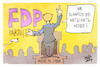 Cartoon: FDP (small) by Kostas Koufogiorgos tagged karikatur,koufogiorgos,fdp,wirtschaftswende,lindner,rede,parteitag