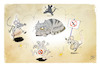 Cartoon: Impfpflicht (small) by Kostas Koufogiorgos tagged karikatur,koufogiorgos,illustration,cartoon,impfpflicht,katze,mäuse,tanzen,querdenker,impfgegner,aluhut