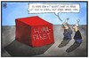 Cartoon: Klimapaket (small) by Kostas Koufogiorgos tagged karikatur,koufogiorgos,illustration,cartoon,spd,paket,klimapekat,rentenpaket,bauen,wohnen,politik,verpackungen