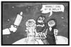 Cartoon: NASA-Sonde Juno (small) by Kostas Koufogiorgos tagged karikatur,koufogiorgos,illustration,cartoon,nasa,juno,jupiter,gott,frau,mann,untreue,raumsonde,raumfahrt,wissenschaft,weltall,forschung