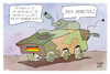 Cartoon: Neues für die Bundeswehr (small) by Kostas Koufogiorgos tagged karikatur,koufogiorgos,bundeswehr,alt,neu,minister,militär,rüstung