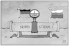 Cartoon: Nordstream 2 (small) by Kostas Koufogiorgos tagged karikatur,koufogiorgos,illustration,cartoon,pipeline,nordstream,usa,russland,deutschland