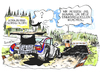 Cartoon: Nürburgring (small) by Kostas Koufogiorgos tagged nürburgring,rennstrecke,auto,maut,insolvenz,geld,motorsport,karikatur,kostas,koufogiorgos