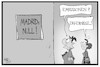 Cartoon: Null Ergebnis in Madrid (small) by Kostas Koufogiorgos tagged karikatur,koufogiorgos,illustration,cartoon,klimakonferenz,madrid,null,ergebnis,emissionen,chile,cop,umweltschutz
