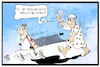 Cartoon: Pflegenotstand (small) by Kostas Koufogiorgos tagged koufogiorgos,illustration,cartoon,pflege,notstand,personaldecke,patient,arzt,sanitäter,pfleger,medizin,trage,gesundheit