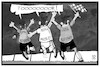 Cartoon: Real Madrid (small) by Kostas Koufogiorgos tagged karikatur,koufogiorgos,illustration,cartoon,real,madrid,bayern,münchen,fussball,champions,league,schiedsrichter,betrug,jubel,fehlentscheidung