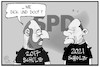 Cartoon: Schulz und Scholz (small) by Kostas Koufogiorgos tagged karikatur,koufogiorgos,illustration,cartoon,schulz,scholz,kanzlerkandidat,spd,sozialdemokraten,partei,wahl,demokratie