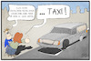 Cartoon: Sperrstunde (small) by Kostas Koufogiorgos tagged karikatur,koufogiorgos,illustration,cartoon,feier,corona,taxi,bestattungswagen,bestattung,leichenwagen,pandemie,sperrstunde