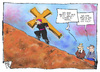 Cartoon: Tebartz-van Elst (small) by Kostas Koufogiorgos tagged tebartz,van,elst,kreuz,papst,audienz,limburg,bischof,karikatur,koufogiorgos