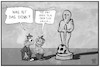 Cartoon: Toni Kroos (small) by Kostas Koufogiorgos tagged karikatur,koufogiorgos,illustration,cartoon,kroos,fussball,oscar,film,verfilmung,ball,fussballer,sport,trophaee