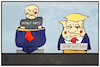Cartoon: Trumps Patriot Party (small) by Kostas Koufogiorgos tagged karikatur,koufogiorgos,illustration,cartoon,trump,patriot,party,usa,partei,neugründung,innen,versteck