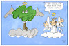 Cartoon: Waldsterben (small) by Kostas Koufogiorgos tagged karikatur,koufogiorgos,illustration,cartoon,waldsterben,leben,tod,himmel,waldgipfel,natur,umwelt,umweltschutz,ignoranz