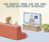 Cartoon: Cebit (small) by Tobias Wieland tagged cebit,ipad,computer,messe,cloud,touch,elekronik,technik,euro,krise,europa
