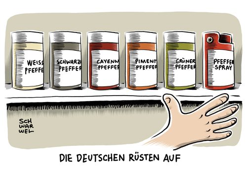 Cartoon: Kleine Waffenscheine (medium) by Schwarwel tagged kleine,waffenscheine,waffen,deutsche,deutschland,karikatur,schwarwel,angst,terror,hass,gewalt,reizstoffwaffe,schreckschusswaffen,schreckschusspistole,schusswaffe,schusswaffen,kriminlität,kleine,waffenscheine,waffen,deutsche,deutschland,karikatur,schwarwel,angst,terror,hass,gewalt,reizstoffwaffe,schreckschusswaffen,schreckschusspistole,schusswaffe,schusswaffen,kriminlität