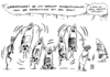 Cartoon: Atomstreit UN Iran Israel (small) by Schwarwel tagged atomstreit,krise,kreig,atom,un,vetomächte,deutschland,iran,israel,nuklear,gefahr,waffen,gewalt,terror,regierung,macht,geld,länder,staaten,genf,atomdeal,außenminister,mohammed,sarif,einigung,meilenstein,geschichte,uran,sanktionen,karikatur,schwarwel