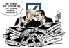 Cartoon: Deutsche Bank Doppelspitze (small) by Schwarwel tagged deutsche,bank,doppelspitze,fitschen,jain,massive,probleme,karikatur,schwarwel