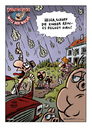 Cartoon: Es regnet Hirn! (small) by Schwarwel tagged schweinevogel,witz,der,woche,schwarwel,sid,gehirn