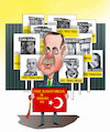 Cartoon: FREE TURKEY MEDIA ! (small) by Shahid Atiq tagged afghanistan,helmand,kabul,attack