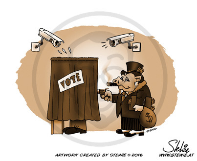 Cartoon: The Future of Voting (medium) by stewie tagged vote