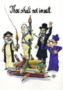 Cartoon: Thou shalt no insult (small) by jean gouders cartoons tagged religion,cartoon,insult,intollerance,jean,gouders