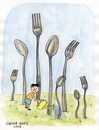 Cartoon: Food international problem (small) by Otilia Bors tagged otilia,bors