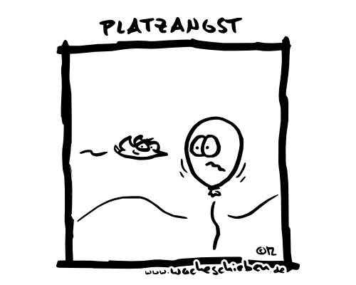 Cartoon: Platzangst (medium) by wacheschieben tagged ballon,platzen,vogel,angst