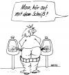 Cartoon: Kinder Kinder (small) by besscartoon tagged mose,kirche,moses,wc,toilette,at,religion,bess,besscartoon
