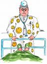 Cartoon: Smile (small) by besscartoon tagged mann arzt krank bess besscartoon krankenhaus smilie