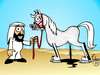 Cartoon: Caballo arabe (small) by Palmas tagged arabe
