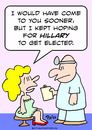 Cartoon: doctor hillary elected (small) by rmay tagged doctor,hillary,elected