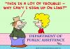 Cartoon: welfare sign up on line (small) by rmay tagged welfare,sign,up,on,line