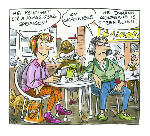 Cartoon: ... (medium) by GB tagged kind,sonder,schule,begabten,förderungintelligenzbolzen,mütter,kind,sonder,schule,begabten,förderungintelligenzbolzen,mütter