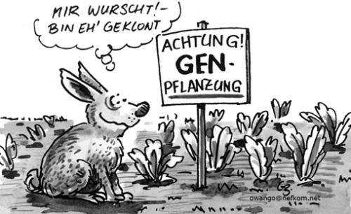 Cartoon: ... (medium) by GB tagged gen,klon,tiere,animals,pflanzen,natur,umwelt,monsanto,amarschdieräuber,genetik,gen,feld,essen,wirtschaft,moral,lebensmittel,nahrung,tiere,klon,klonen,landwirtschaft,pflanzen,natur,umwelt,genmanipulation,manipulation,hase,ethik,gefahr,genetischer code,genforschung,gengemüse,gengesetz,genmais,genmedizin,genmißbrauch,genobst,genom,gentherapie,mutation,dna,chromosom,evolution,evolutionseingriff,erbgut,darwin,darwinismus,vervielfältigung,zwilling,kreation,kreativimus,inteligent design,sünde,pflanzenschutz,umweltschutz,infizierung,biolebensmittel,genetischer,code,inteligent,design