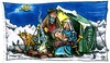 Cartoon: weihnachten (small) by GB tagged weihnachten christmas weihnachtsmann nikolaus christkind maria josef heilige familie asyl notunterkunft