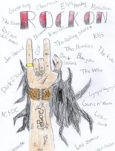 Cartoon: ROCK ON (medium) by Bonjoviandy tagged rock,on