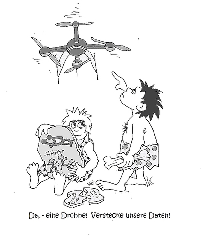 Cartoon: Datenschutz (medium) by Retlaw tagged weiß,schwarz