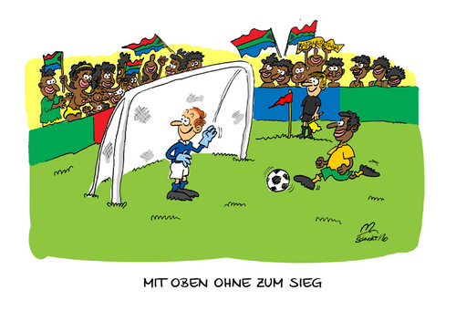 Cartoon: WM-Cartoon Südafrika (medium) by Mario Schuster tagged karikatur,caricature,worldcup,wm,football,soccer,fußball