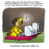 Cartoon: Facebook machts möglich (small) by Mario Schuster tagged karikatur,cartoon,mario,schuster,gaddafi,facebook