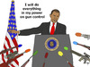 Cartoon: gun control (small) by thalasso tagged obama,gun,control,nra,rifle,guns,shooting,rampage,newtown,massacre