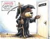 Cartoon: Black Market Reaper (small) by karlwimer tagged janus capital bear grim reaper death stock market colorado denver