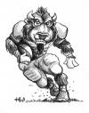 Cartoon: Buffalo football (small) by karlwimer tagged buffalo,football