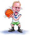 Cartoon: Dick Monfort Basketball Steam (small) by karlwimer tagged basketball sports fan anger