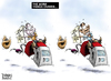 Cartoon: Gas Pump Bronco 12 (small) by karlwimer tagged gas,pump,bush,obama,cowboy,business,politics